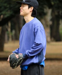 GLOSTER（グロスター）の「【一枚でサマになる】ブークレ配色ラインプルオーバー（Tシャツ/カットソー）」