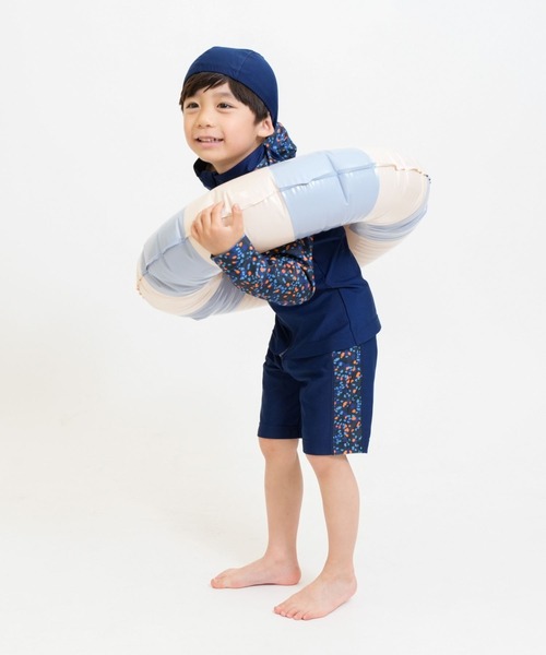 RIO（リオ）の「セパレート水着3点セット（水着・キッズ・ネイビー/ダークブラウン/カーキ/アイボリー・100cm/110cm/120cm/130cm/140cm）」の22枚目の写真