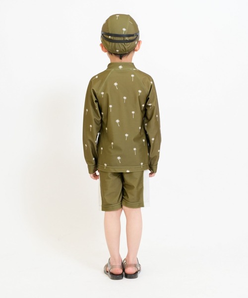 RIO（リオ）の「セパレート水着3点セット（水着・キッズ・ネイビー/ダークブラウン/カーキ/アイボリー・100cm/110cm/120cm/130cm/140cm）」の16枚目の写真