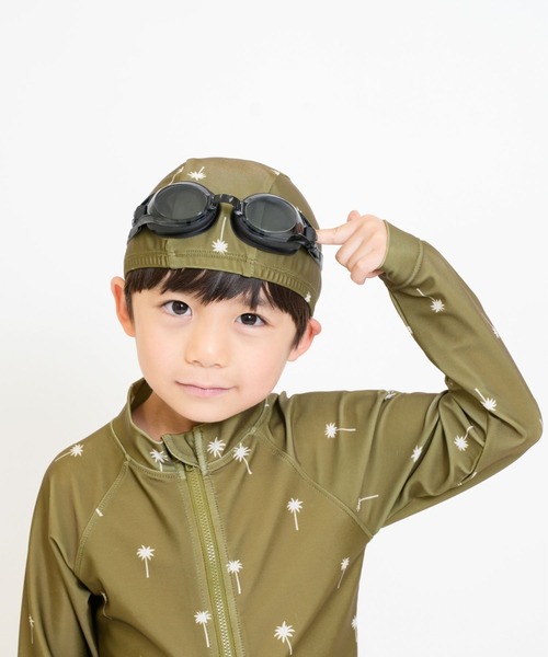 RIO（リオ）の「セパレート水着3点セット（水着・キッズ・ネイビー/ダークブラウン/カーキ/アイボリー・100cm/110cm/120cm/130cm/140cm）」の12枚目の写真