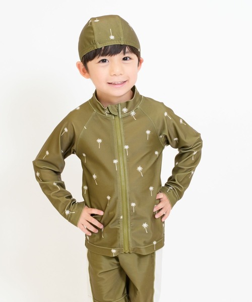 RIO（リオ）の「セパレート水着3点セット（水着・キッズ・ネイビー/ダークブラウン/カーキ/アイボリー・100cm/110cm/120cm/130cm/140cm）」の13枚目の写真