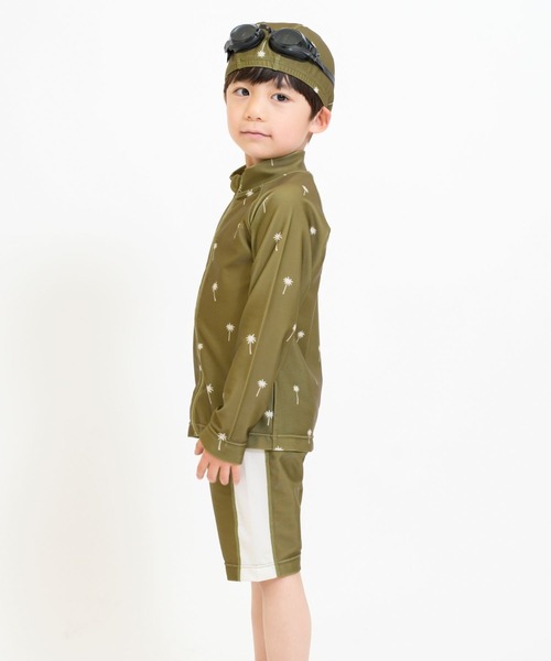 RIO（リオ）の「セパレート水着3点セット（水着・キッズ・ネイビー/ダークブラウン/カーキ/アイボリー・100cm/110cm/120cm/130cm/140cm）」の17枚目の写真