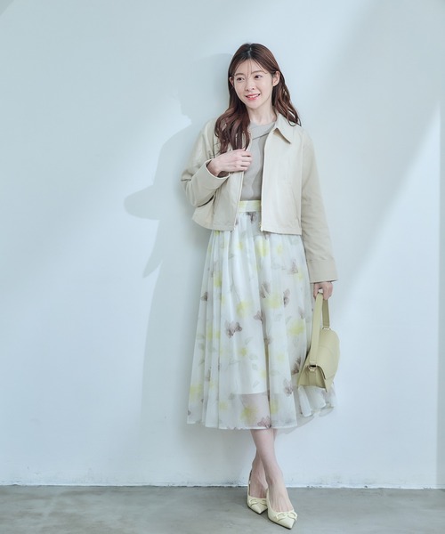 12Twelve Agenda(トゥエルブ アジェンダ)の「撥水衿付クロップドブルドン(ブルゾン・レディース・ベージュ/ブラウン/ブラック・M)」の14枚目の写真