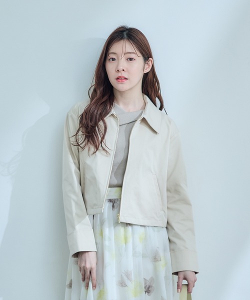 12Twelve Agenda(トゥエルブ アジェンダ)の「撥水衿付クロップドブルドン(ブルゾン・レディース・ベージュ/ブラウン/ブラック・M)」の9枚目の写真
