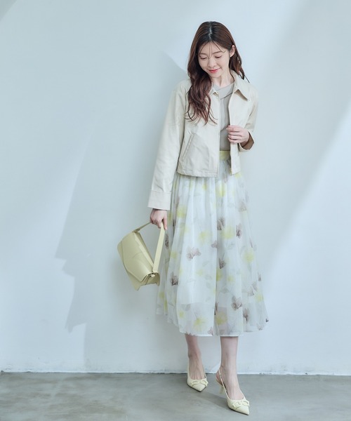 12Twelve Agenda(トゥエルブ アジェンダ)の「撥水衿付クロップドブルドン(ブルゾン・レディース・ベージュ/ブラウン/ブラック・M)」の15枚目の写真