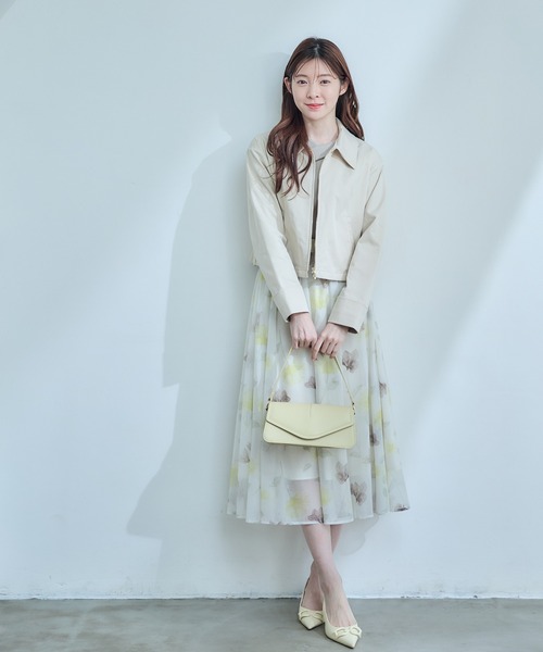 12Twelve Agenda(トゥエルブ アジェンダ)の「撥水衿付クロップドブルドン(ブルゾン・レディース・ベージュ/ブラウン/ブラック・M)」の13枚目の写真