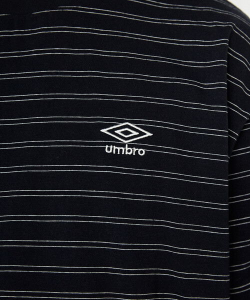 UMBRO(アンブロ)の「UMBRO × PUBLUX/アンブロ 別注 ワンポイント ロゴ ボーダー Tシャツ 限定展開(Tシャツ/カットソー・メンズ・ブラック/ネイビー/ライトグレー/ホワイト・LARGE/MEDIUM)」の18枚目の写真