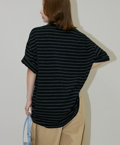 UMBRO(アンブロ)の「UMBRO × PUBLUX/アンブロ 別注 ワンポイント ロゴ ボーダー Tシャツ 限定展開(Tシャツ/カットソー・メンズ・ブラック/ネイビー/ライトグレー/ホワイト・LARGE/MEDIUM)」の22枚目の写真