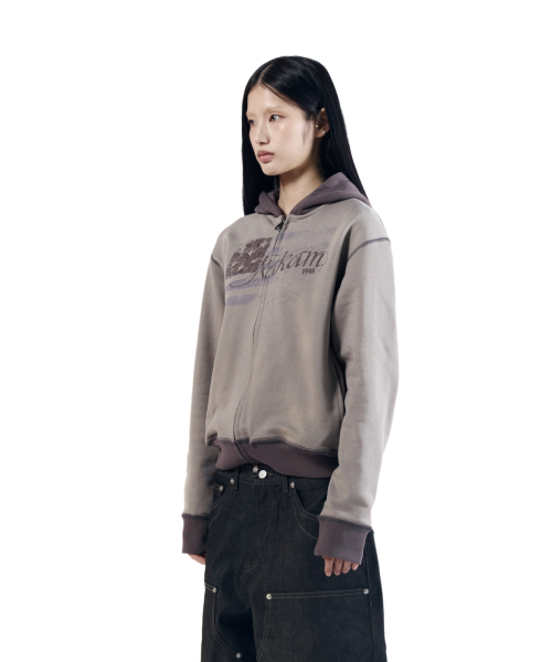 AAKAM（アーカム）の「Star-Spangled Zip-Up hoodie (Brown)（パーカー・レディース・その他・1/2）」の2枚目の写真