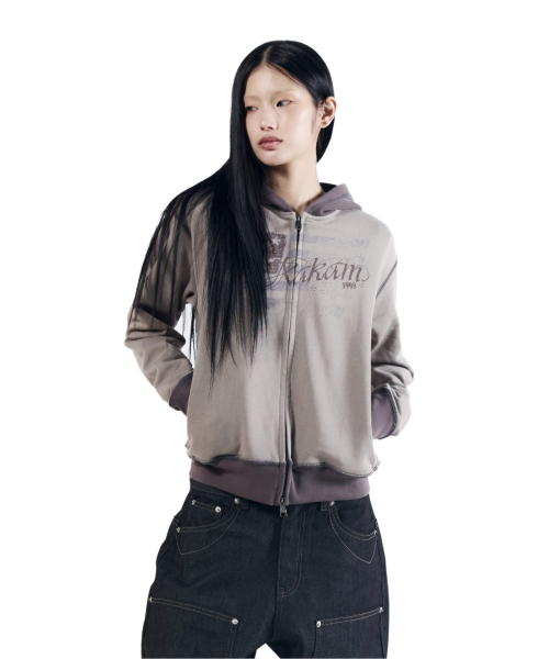 AAKAM（アーカム）の「Star-Spangled Zip-Up hoodie (Brown)（パーカー・レディース・その他・1/2）」の8枚目の写真