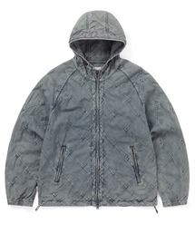 Patchwork Denim Windbreaker