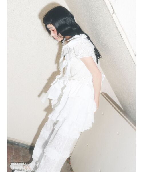 merry jenny（メリージェニー）の「Tulle ribbon harness（ベルト・レディース・ピンク/オフホワイト/ライトブルー・FREE）」の7枚目の写真