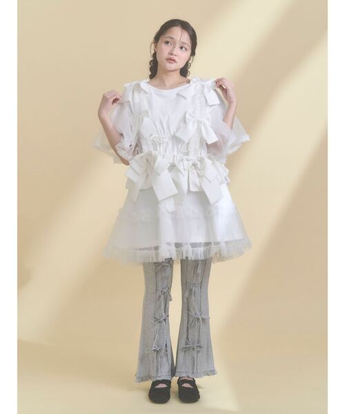 merry jenny（メリージェニー）の「Tulle ribbon harness（ベルト・レディース・ピンク/オフホワイト/ライトブルー・FREE）」の11枚目の写真