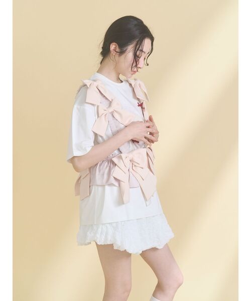 merry jenny（メリージェニー）の「Tulle ribbon harness（ベルト・レディース・ピンク/オフホワイト/ライトブルー・FREE）」の13枚目の写真