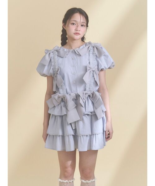 merry jenny（メリージェニー）の「Tulle ribbon harness（ベルト・レディース・ピンク/オフホワイト/ライトブルー・FREE）」の15枚目の写真