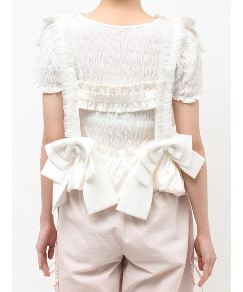 merry jenny（メリージェニー）の「Tulle ribbon harness（ベルト・レディース・ピンク/オフホワイト/ライトブルー・FREE）」の21枚目の写真