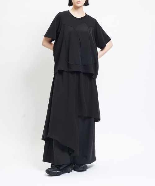 gomme（ゴム）の「チューリップＴ（Tシャツ/カットソー・レディース・チャコールグレー/ホワイト/ブラック/サックスブルー・MEDIUM）」の20枚目の写真