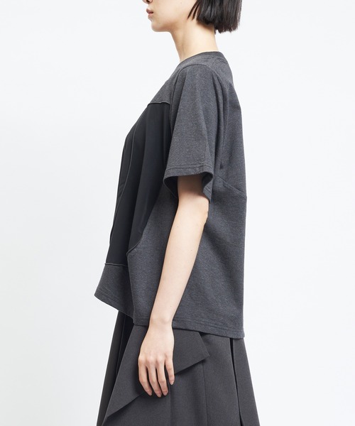 gomme（ゴム）の「チューリップＴ（Tシャツ/カットソー・レディース・チャコールグレー/ホワイト/ブラック/サックスブルー・MEDIUM）」の14枚目の写真