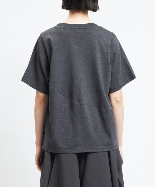 gomme（ゴム）の「チューリップＴ（Tシャツ/カットソー・レディース・チャコールグレー/ホワイト/ブラック/サックスブルー・MEDIUM）」の15枚目の写真
