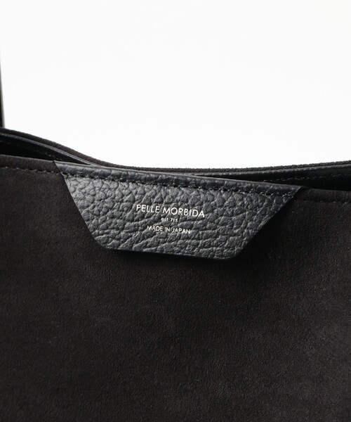 PELLE MORBIDA（ペッレモルビダ）の「PELLE MORBIDA / フェイクスエード トートバッグ（トートバッグ・メンズ・ブラック・ONE SIZE）」の5枚目の写真