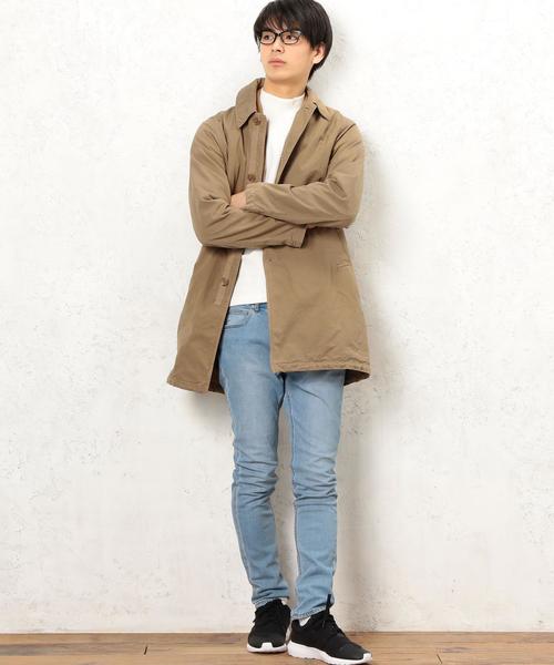 green label relaxing（グリーンレーベルリラクシング）の「BC G/DYE WEATH BAL/C コート◆（ステンカラーコート・メンズ・ベージュ/ネイビー・SMALL/LARGE/MEDIUM）」の17枚目の写真