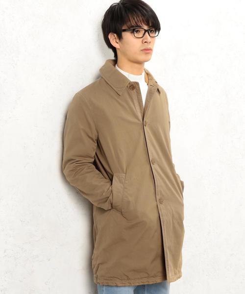 green label relaxing（グリーンレーベルリラクシング）の「BC G/DYE WEATH BAL/C コート◆（ステンカラーコート・メンズ・ベージュ/ネイビー・SMALL/LARGE/MEDIUM）」の12枚目の写真