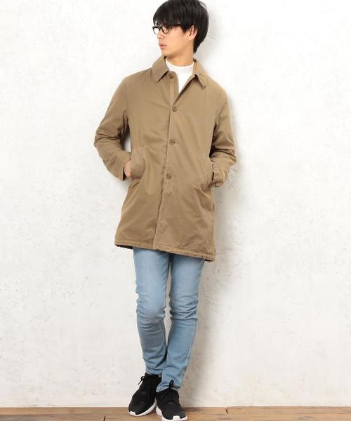 green label relaxing（グリーンレーベルリラクシング）の「BC G/DYE WEATH BAL/C コート◆（ステンカラーコート・メンズ・ベージュ/ネイビー・SMALL/LARGE/MEDIUM）」の13枚目の写真