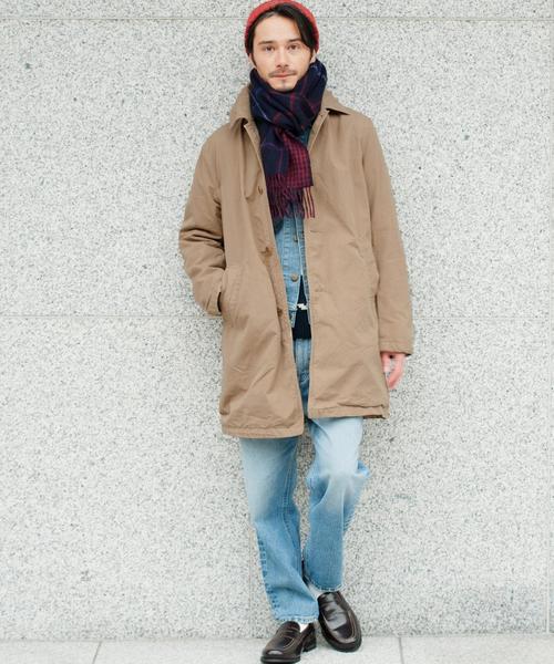 green label relaxing（グリーンレーベルリラクシング）の「BC G/DYE WEATH BAL/C コート◆（ステンカラーコート・メンズ・ベージュ/ネイビー・SMALL/LARGE/MEDIUM）」の8枚目の写真