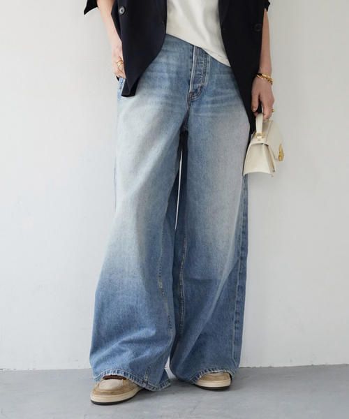 Deuxieme Classe(ドゥーズィエムクラス)の「【COTTON CITIZEN/コットンシチズン】THE BAGGY JEAN(その他パンツ・レディース・ブルー・25/24/23/26)」の1枚目の写真