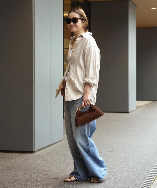 Deuxieme Classe(ドゥーズィエムクラス)の「【COTTON CITIZEN/コットンシチズン】THE BAGGY JEAN(その他パンツ・レディース・ブルー・25/24/23/26)」の13枚目の写真