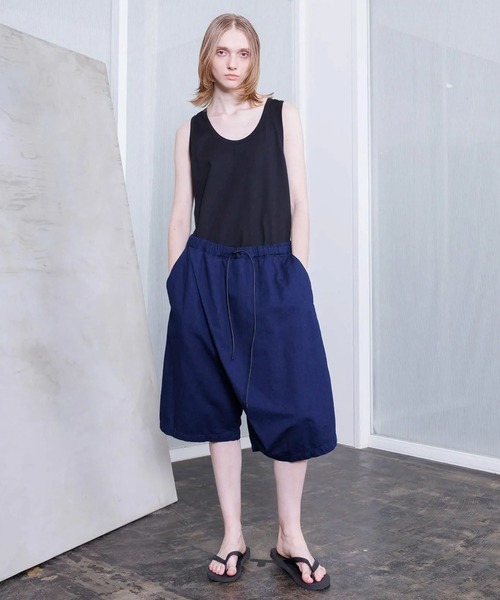 VOAAOV（ヴォアーブ）の「【VOAAOV】 6oz DENIM Wrap Short Pants（デニムパンツ・メンズ・グレー/ライトブルー/インディゴブルー/ブラック・2/1）」の4枚目の写真