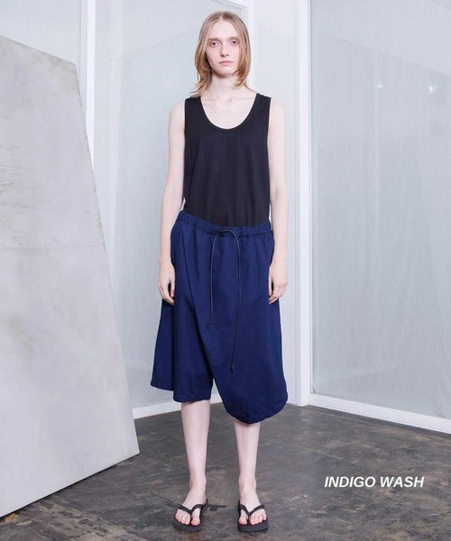 VOAAOV（ヴォアーブ）の「【VOAAOV】 6oz DENIM Wrap Short Pants（デニムパンツ・メンズ・グレー/ライトブルー/インディゴブルー/ブラック・2/1）」の9枚目の写真