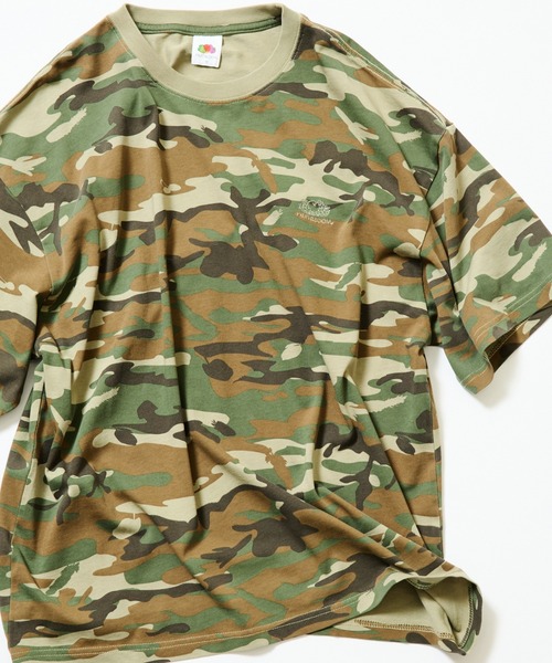 FRUIT OF THE LOOM(フルーツオブザルーム)の「FRUIT OF THE LOOM / Camo Short Sleeve T-Shirt(Tシャツ/カットソー・メンズ・オリーブ/その他・M/S/L/XL)」の18枚目の写真