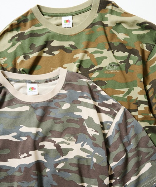 FRUIT OF THE LOOM(フルーツオブザルーム)の「FRUIT OF THE LOOM / Camo Short Sleeve T-Shirt(Tシャツ/カットソー・メンズ・オリーブ/その他・M/S/L/XL)」の17枚目の写真
