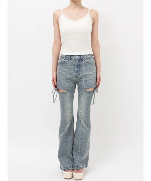 RESEXXY（リゼクシー）の「レーストリミングキャミ（キャミソール・レディース・ブラック/ブラウン/ホワイト・FREE）」の10枚目の写真