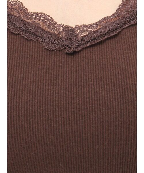 RESEXXY（リゼクシー）の「レーストリミングキャミ（キャミソール・レディース・ブラック/ブラウン/ホワイト・FREE）」の12枚目の写真