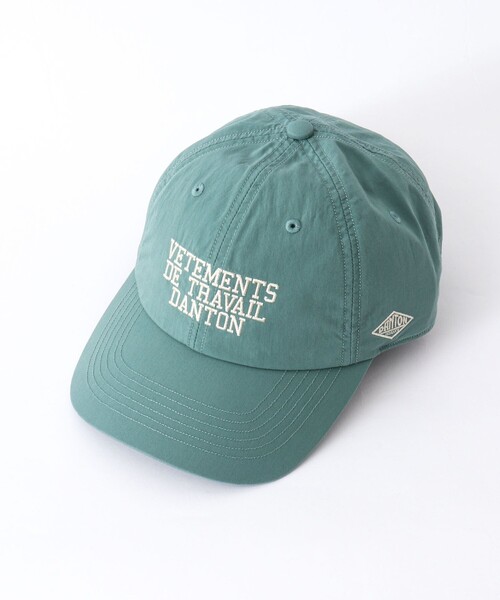 DANTON（ダントン）の「【DANTON】ロゴ刺繍 ダウンプルーフ 6パネルキャップ 26SS（DT-H0377 DCN）（キャップ・メンズ・ブラック/グレイッシュベージュ/ライトグリーン/ベージュ・FREE）」の7枚目の写真