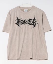 フェイクスウェード半袖Tシャツ