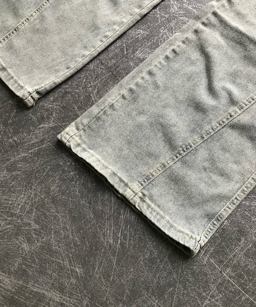Teem Store(チームストア)の「サイドリボンポケット付きストレッチフレアスキニーデニムパンツ(デニムパンツ・レディース・ブルー・L/M)」の8枚目の写真