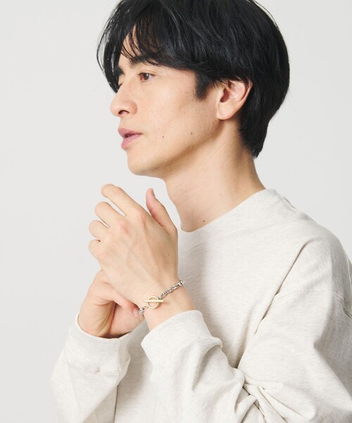BEAUTY&YOUTH UNITED ARROWS（ビューティーアンドユースユナイテッドアローズ）の「ブラス コンビ ブレスレット（ブレスレット・メンズ・シルバー・FREE）」の6枚目の写真