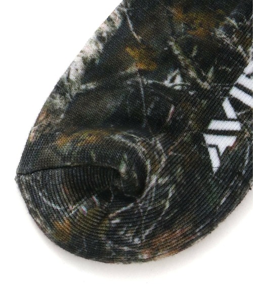 AVIREX（アヴィレックス）の「AVIREX REAL TREE PRINT SOCKS（ソックス/靴下・メンズ・ブラック・FREE）」の6枚目の写真