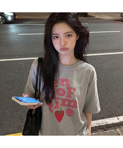 GRAVER（グレーバー）の「[ユニセックス]ベリーEND OF TIME半袖Tシャツ_3カラー（Tシャツ/カットソー・レディース・ブラック/ホワイト/ライトグレー/イエロー/スカイブルー・SMALL/MEDIUM/LARGE/X-LARGE/X-SMALL）」の3枚目の写真