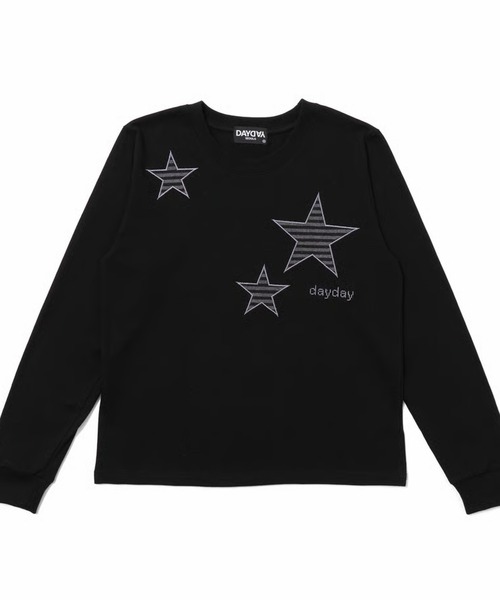 DayDay SEOUL stars logo tee ロンT black L セール】スターズロゴ L/S Tシャツ（Tシャツ/カットソー）｜DAYDAY
