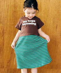 apres les cours | 【WEB限定】ショート丈ロゴTシャツ×キャミワンピ2Pセット(ワンピース)