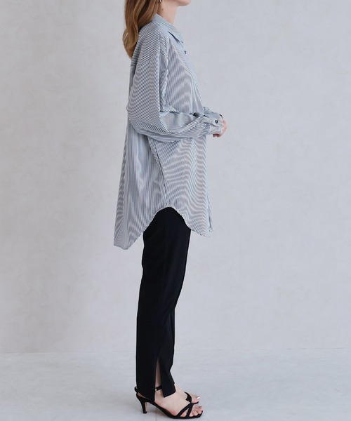 NYLAUS(ナイラス)の「【SG】ラッシュガードBIGシャツ 長袖シャツ オーバーサイズシャツ(シャツ/ブラウス・レディース・ブルー/イエロー/ブルー系その他/ホワイト/イエロー系その他/ブルー系その他2・M)」の20枚目の写真
