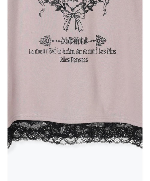 NOEMIE(ノエミー)の「レース衿袖リボンエンジェルチュニック(Tシャツ/カットソー・レディース・ブラック/ピンク・M)」の15枚目の写真