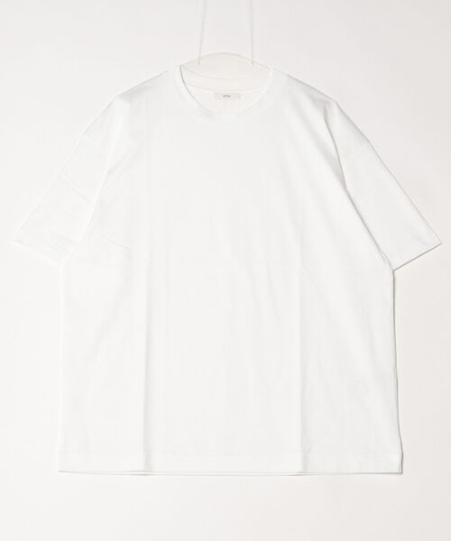 ATON(エイトン)の「【ATON】 SUVIN 60/2 OVERSIZED T-SHIRT(Tシャツ/カットソー・メンズ・カーキ/ホワイト/ブラック・6/4)」の2枚目の写真