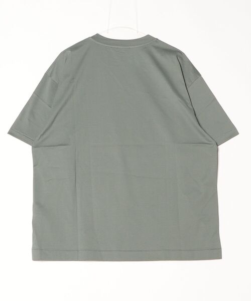 ATON(エイトン)の「【ATON】 SUVIN 60/2 OVERSIZED T-SHIRT(Tシャツ/カットソー・メンズ・カーキ/ホワイト/ブラック・6/4)」の4枚目の写真