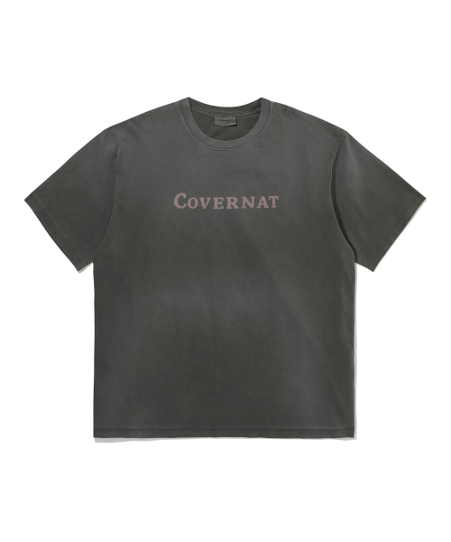 COVERNAT(カバーナット)の「センターロゴピグメントTシャツチャコール(Tシャツ/カットソー・メンズ・その他・X-SMALL/SMALL/MEDIUM/LARGE/X-LARGE/XX-LARGE)」の2枚目の写真