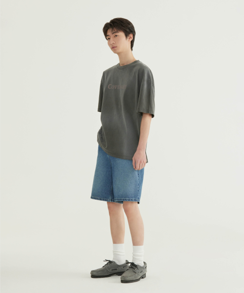 COVERNAT(カバーナット)の「センターロゴピグメントTシャツチャコール(Tシャツ/カットソー・メンズ・その他・X-SMALL/SMALL/MEDIUM/LARGE/X-LARGE/XX-LARGE)」の5枚目の写真